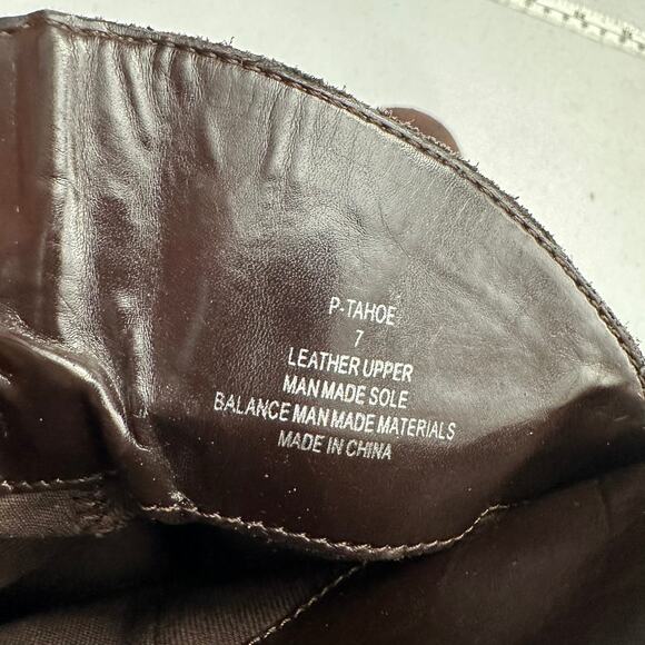 Steve Madden Womens Suede Scrunch Boots Size 7 Leather Brown Mid Calf Pull On - Picture 8 of 9